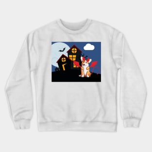 Cute Halloween Corgi Crewneck Sweatshirt